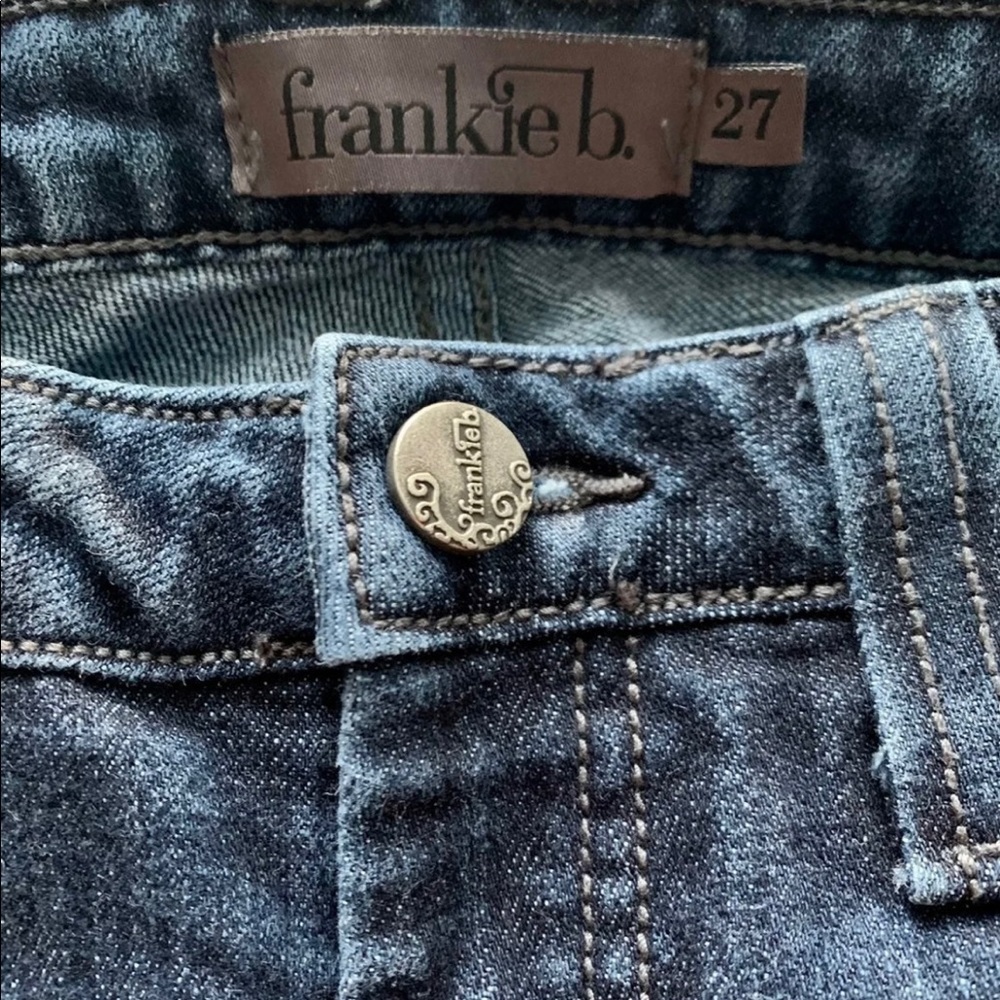frankie b. women's 27 low rise bootcut jeans - Picture 4 of 9